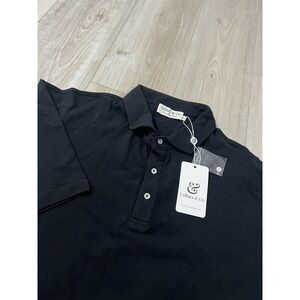 Collars & Co Polo Shirt Mens 3XL Black Luxury Pique Cotton Polo  Golf Golfer NEW